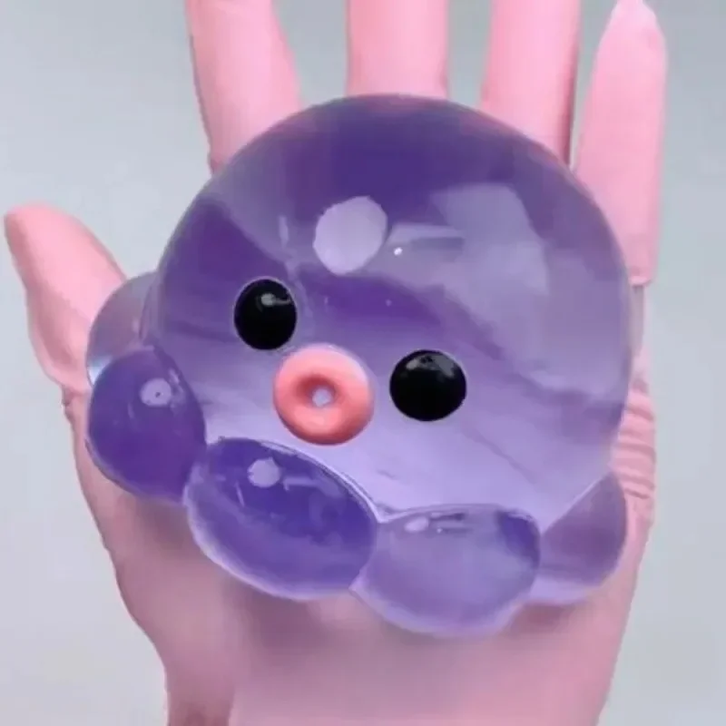Squishy Octopus Popper Bubble Pop Fidget Toy Set Sensory Squeeze Ball Stress Relief Anti Anxiety ASMR Fun Toy for Kids Adults