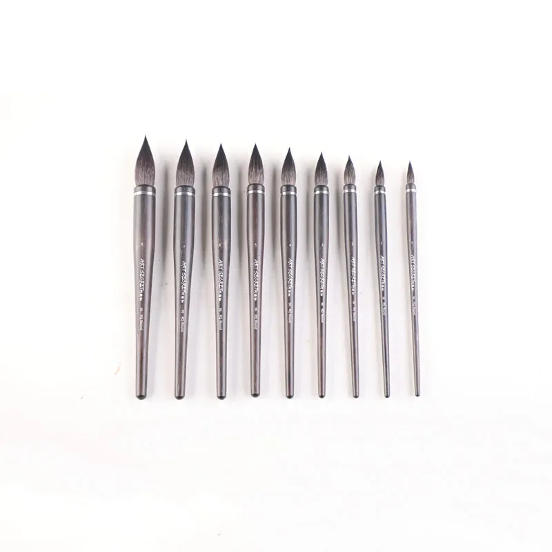 ArtSecret High Grade New Arrival 96RQ Professional Watercolor Painting Brush Art Blue Squirrel Hair Mix Carbonized Bamboo Handle