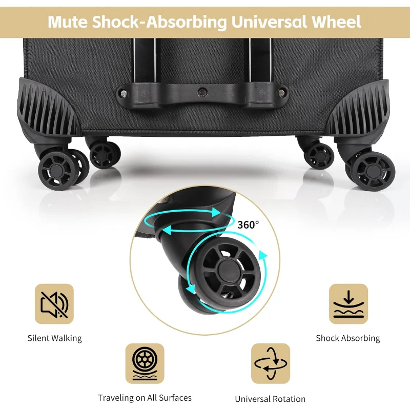 حقيبة فنان مكياج احترافية 4 في 1 حقيبة مستحضرات تجميل دوارة منظم حقيبة سفر كبيرة جدًا مع