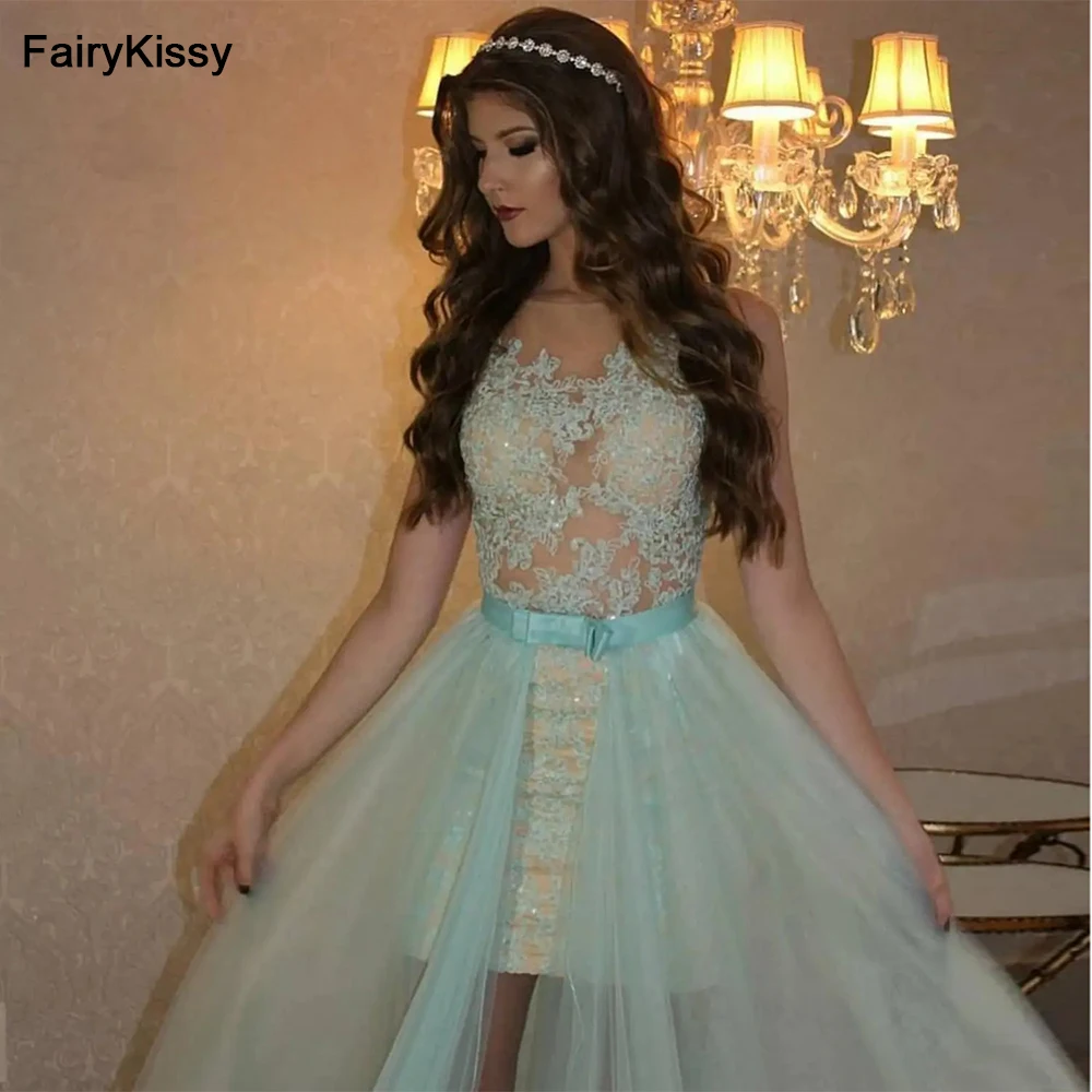 

FairyKissy Evening Cocktail Prom Dresses 2025 Woman's Party Night Celebrity Formal Dresses Plus Size Short Dubai Arabic Dress