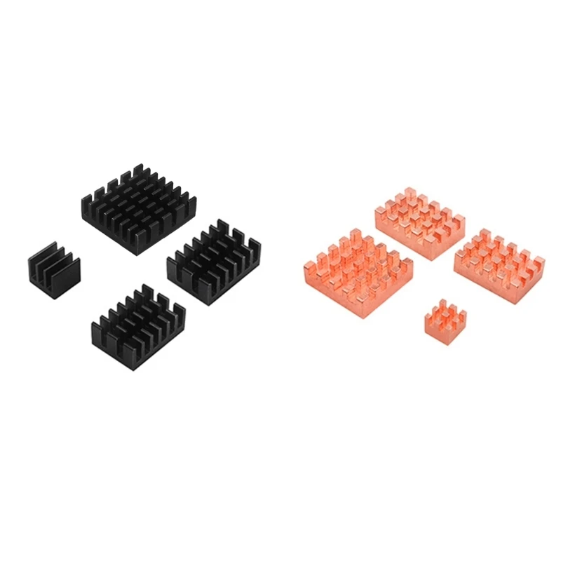 / Aluminum Heatsink Pads for OrangePi 5 Development Board Cooler Radiator Dropship