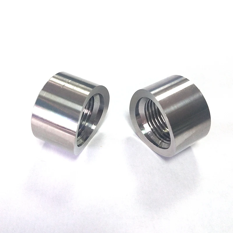 M18x1.5 304 Edelstahl Gebogener Kerbiger O2-Sauerstoffsensor Schweißanschluss Gewindemutter Universal Auspuffrohr-Montageadapter Autoteile – Detail 3