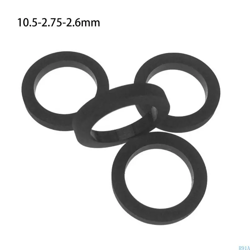 

R91A 4 Pieces 1-4 mm Thickness Idler Wheel Belt Loop Idler Rubber Ring For Cassette Deck Recorder Tape Stereo Player