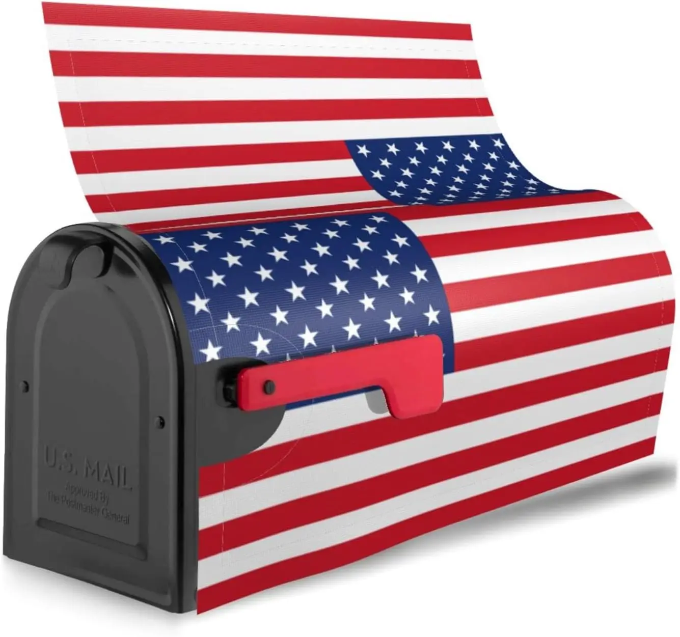 American Flag Mailbox Covers Magnetic Waterproof Patriotic Mail Cover Letter Post Box Wraps for Home Garden Yard Decor 21x18 In