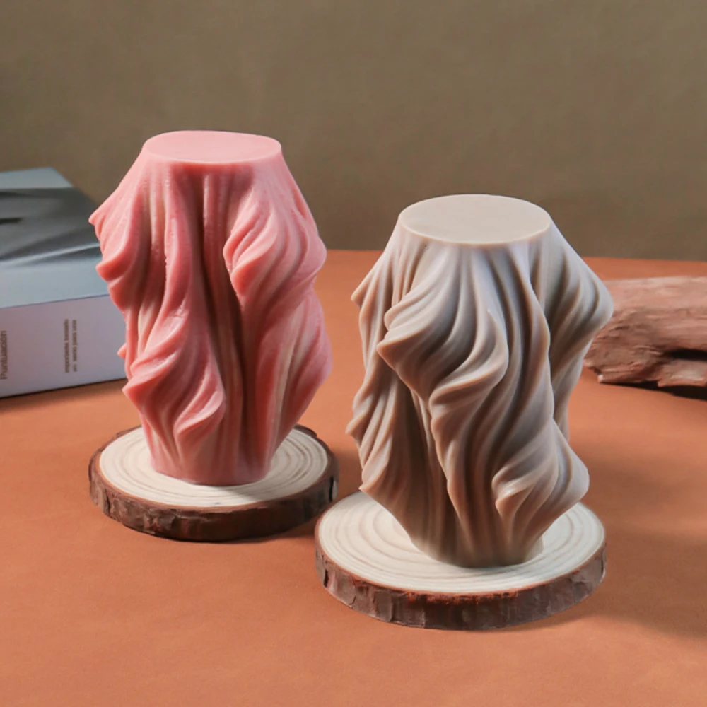 مجموعة قوالب شموع لجذر شجرة الموجة ، الهندسة ، الصابون ، الجبس ، قالب السيليكون ، ديكور الزفاف ، عمود الخط ، صنع الشوكولاتة ، متعددة الأحجام