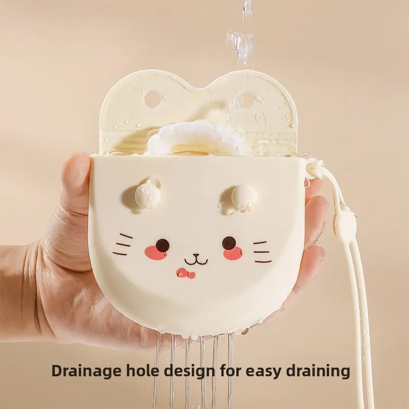 Portable Silicone Denture Case Storage Bag for Travel Mouthguard Easy Clean Use Home Office Camping Gym Wash Dry Box Holder