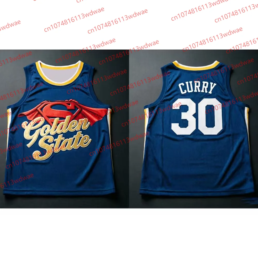Chaleco de Baloncesto Clásico Golden State con Traje de Entrenamiento de Secado Rápido, Camiseta de Baloncesto Curry 30, Chaleco de Baloncesto Superman