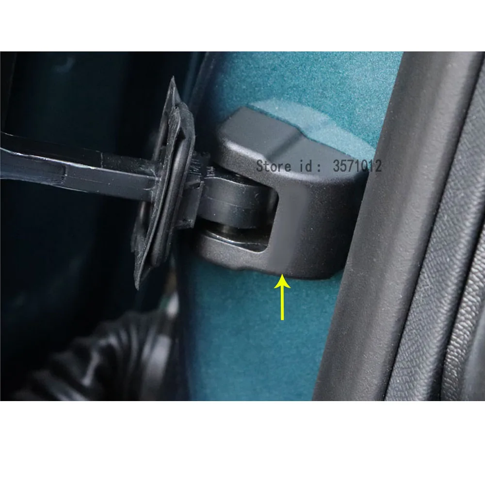 Car Anti Rust Water Door Lock Key Keys Buckle Limit Device Trim 4PCs For Volkswagen VW T-cross Tcross 2019 2020 2021 2022 2023