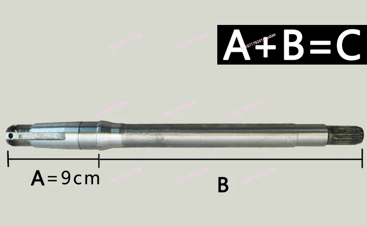 Electric tricycle rear axle half shaft, 16 teeth, 6205 bearing positions