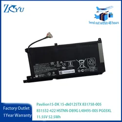 PG03XL Laptop Battery For HP Pavilion15-DK 15-dk0125TX 831758-005 831532-422 HSTNN-DB9G L48495-005 11.55V 52.5Wh