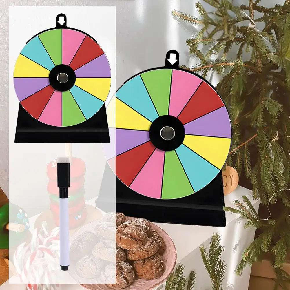 Turntable para Lottery Atividade Draw, Prêmio Spining, Lucky Game, Apagar Machine of Wheel, Entretenimento, cor seca, W4v9, 15x20cm