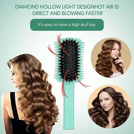 Curl Defining Brush - Volume Curly Hair Brush for Detangling, Styling & Reducing Pulling, Ideal for Women's Curls, Waves & Coils