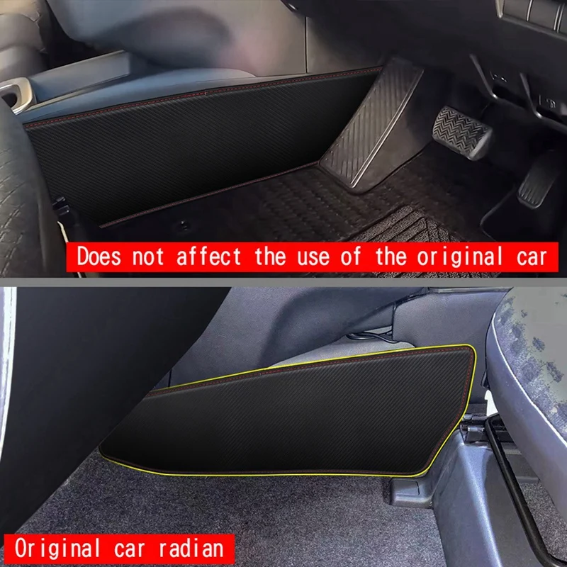 Car Center Console Side Anti-Kick Leather Pad Protection Pad For Toyota VOXY/NOAH 90 Series 2022