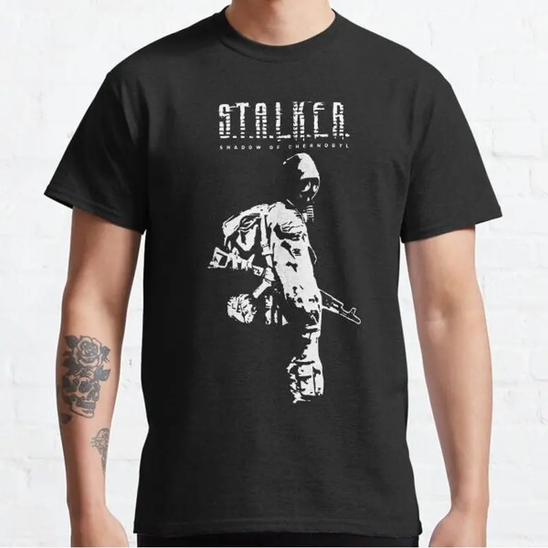 S.T.A.L.K.E.R Shadow Of Chernobyl Game T‑Shirt Gamer Gift Unisex Short Sleeve Tees Stalker Post‑Apocalyptic Graphic Streetwear