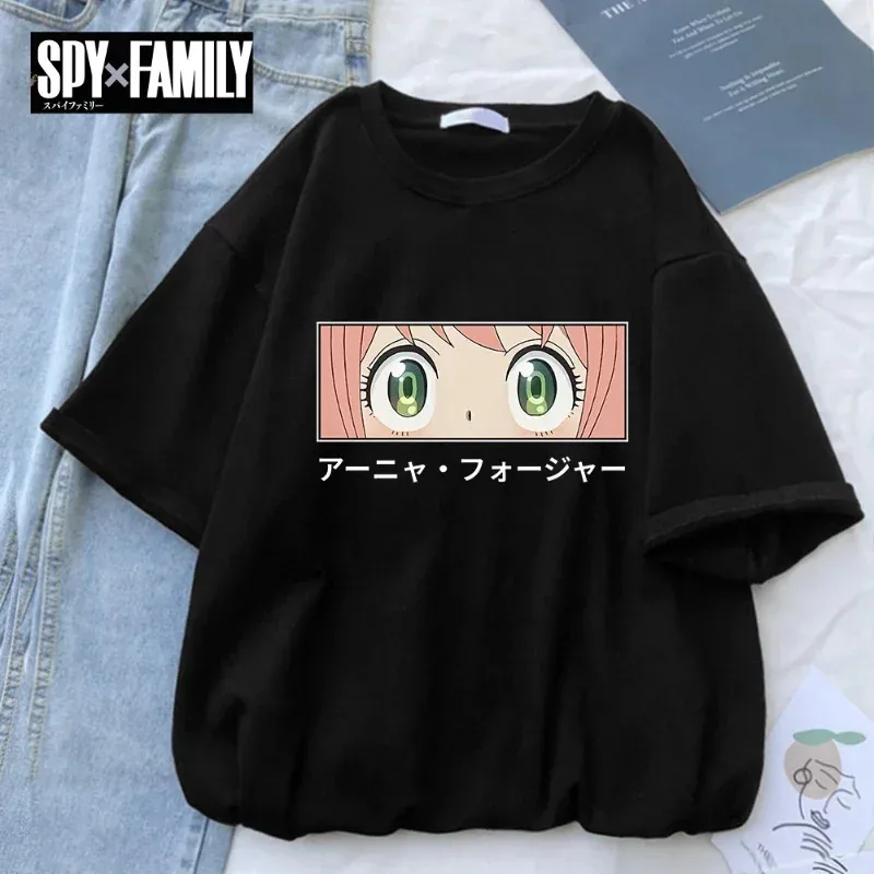 

Spy X Family Forger Family Art Аниме Женская футболка Дышащая уличная футболка Повседневная футболка в стиле Харадзюку Летние уличные футболки с коротким рукавом
