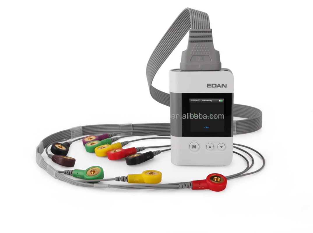 EDAN SE-2012 ECG 3 Channel 12 channel Holter Up to 8 days cable heart rate