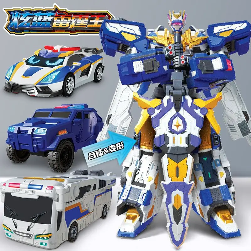 

Children's toy transformation robot Xuan Card Warrior Xuan Blue King toy