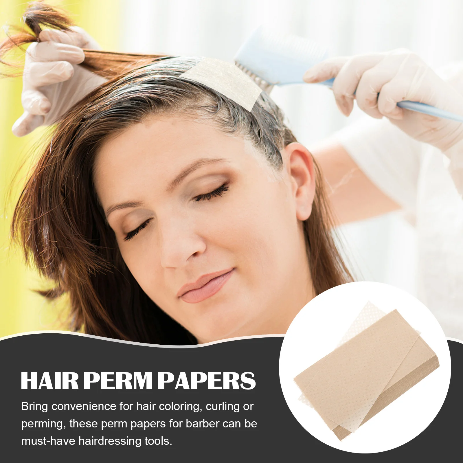 

500 шт. одноразовые бумажные обертывания для химической завивки волос для безопасной химической завивки и окрашивания, не раздражающей защиты кончиков, незаменимые для укладки волос