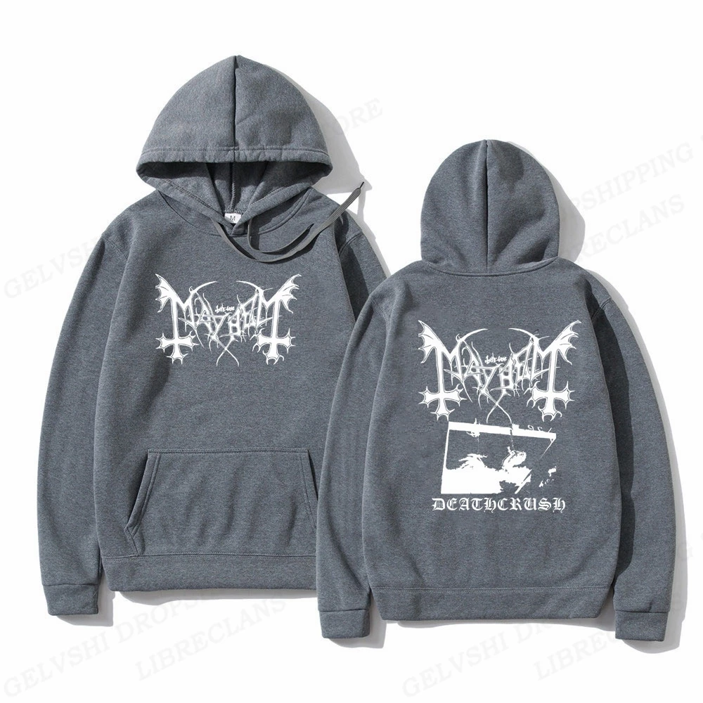 Mayhem Deathcrush Hoodie Men Fashion Hoodies Graphics Long Sleeve Pullover Album Hoodie Women Sweats Oversized Clothes Rapper