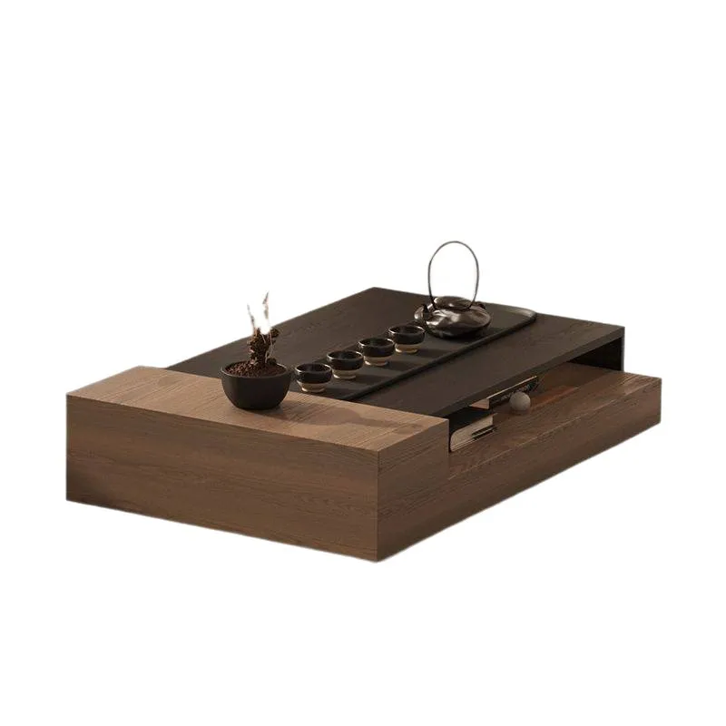 

Log solid wood coffee table sofa edge small household coffee table living room