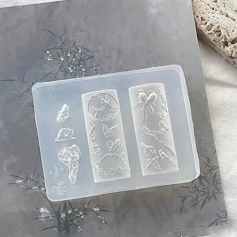 

Nail Mold Clear Nail Tools Nail Art Decorations Creative DIY Silicone Nail Mold 3D Nine-tailed Fox Three-Dimensional