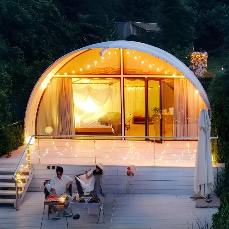 Shell Hotel Tent Wild Luxury Outdoor Tourism Camping Area Scenic Resort Homestay Studio and One Living Room