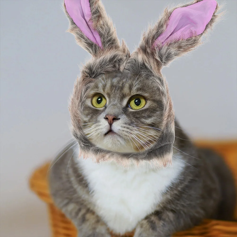 

2Pcs Halloween Pet Hat Rabbit Shape Felt Material Cute Dog Cat Dress Up Party Headwear Pet Halloween Hat Cat Costume