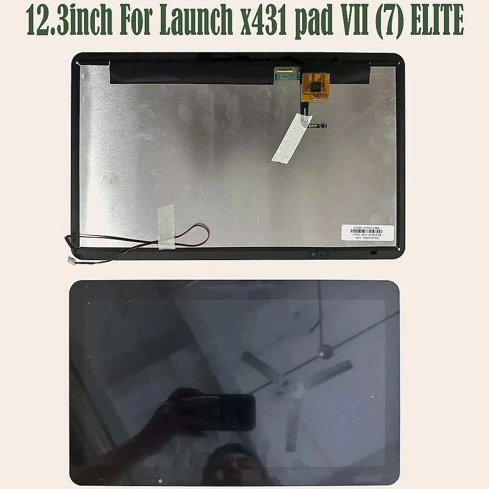 13.3 inch LCD Full Touch Screen Replacement For Launch X431 Pad VII 7 Elite Display Panel