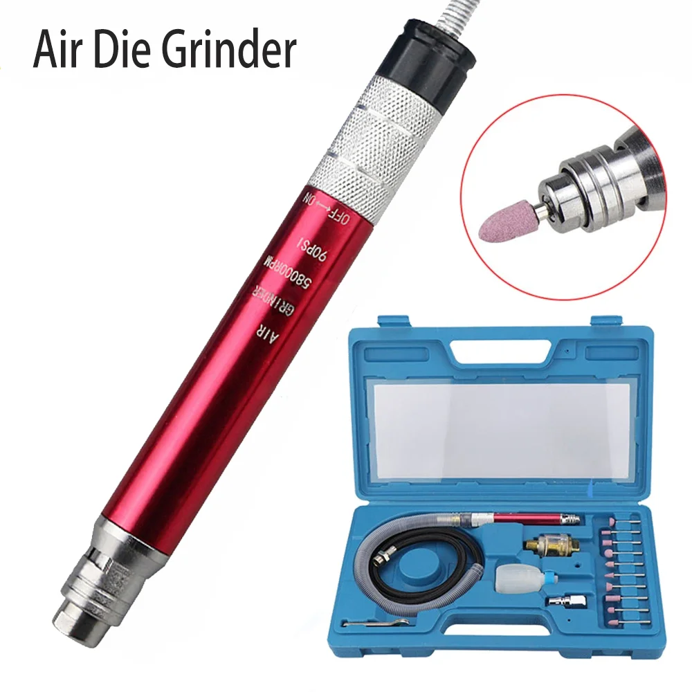

High-Speed Air Micro Die Grinder Kits Mini Pencil Polishing Engraving Wood Jewelry Polishing Grinding Cutting Pneumatic Tools
