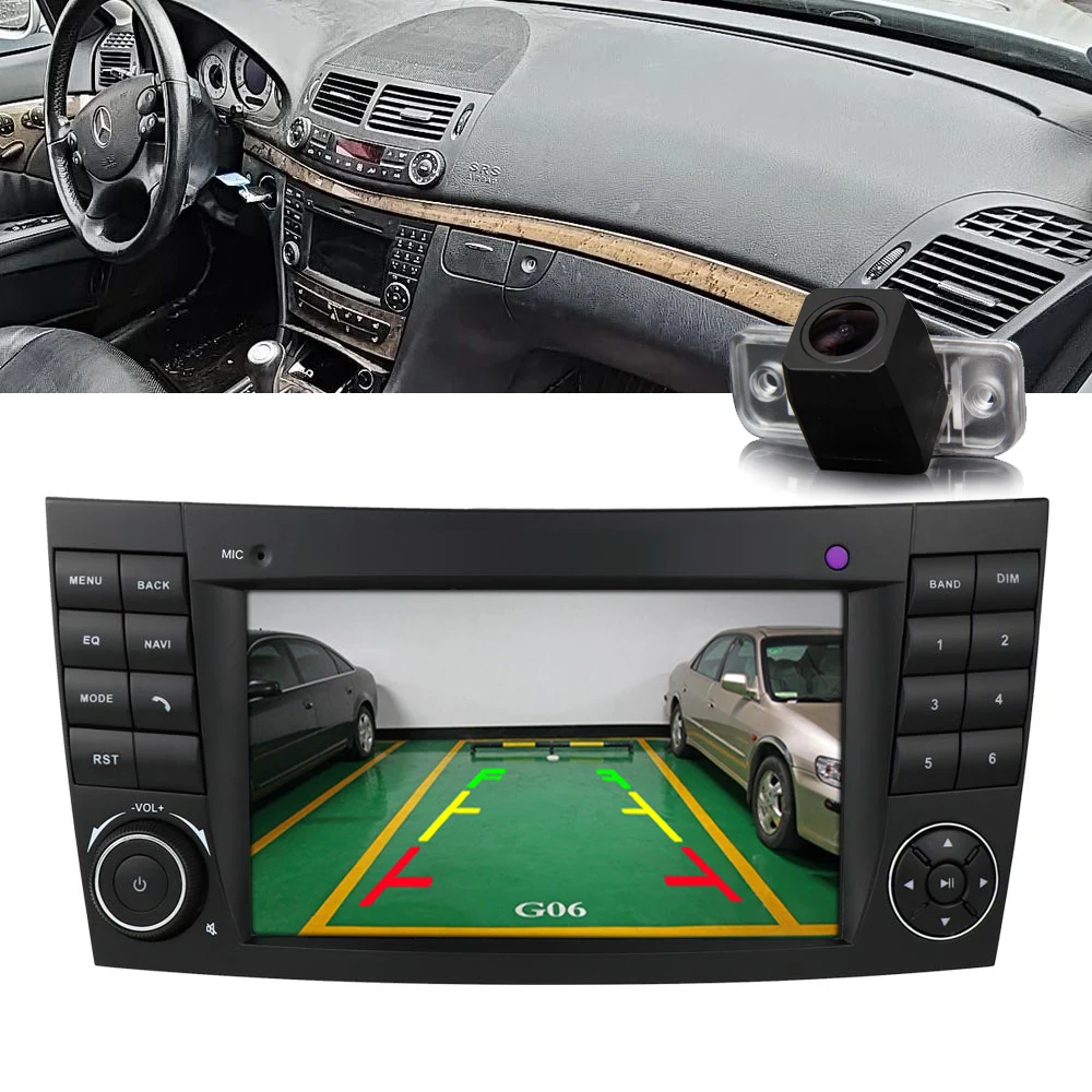 Android car radio with GPS Navigation+HD reverse camera for Mercedes-Benz E-Class W211 E200 E220 E240 E270 E300 E63AMG 02- 09