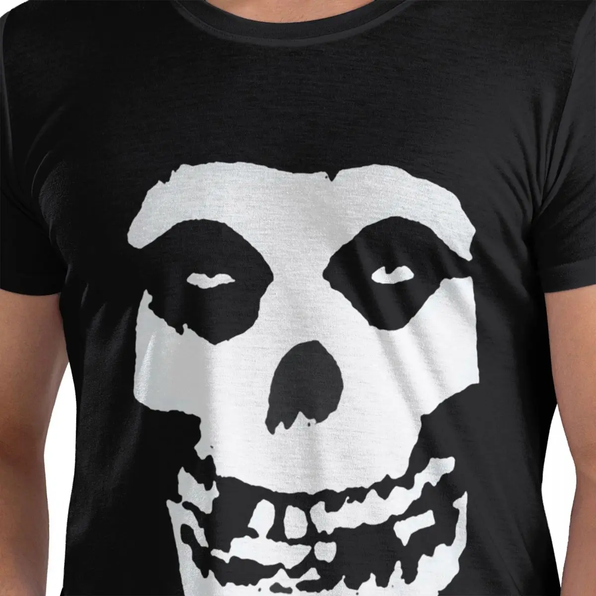 

Bat Skull Misfits Skull 100% Cotton T-Shirt Men's Classic T Shirts Men Crew Neck Short Sleeve S-6XL