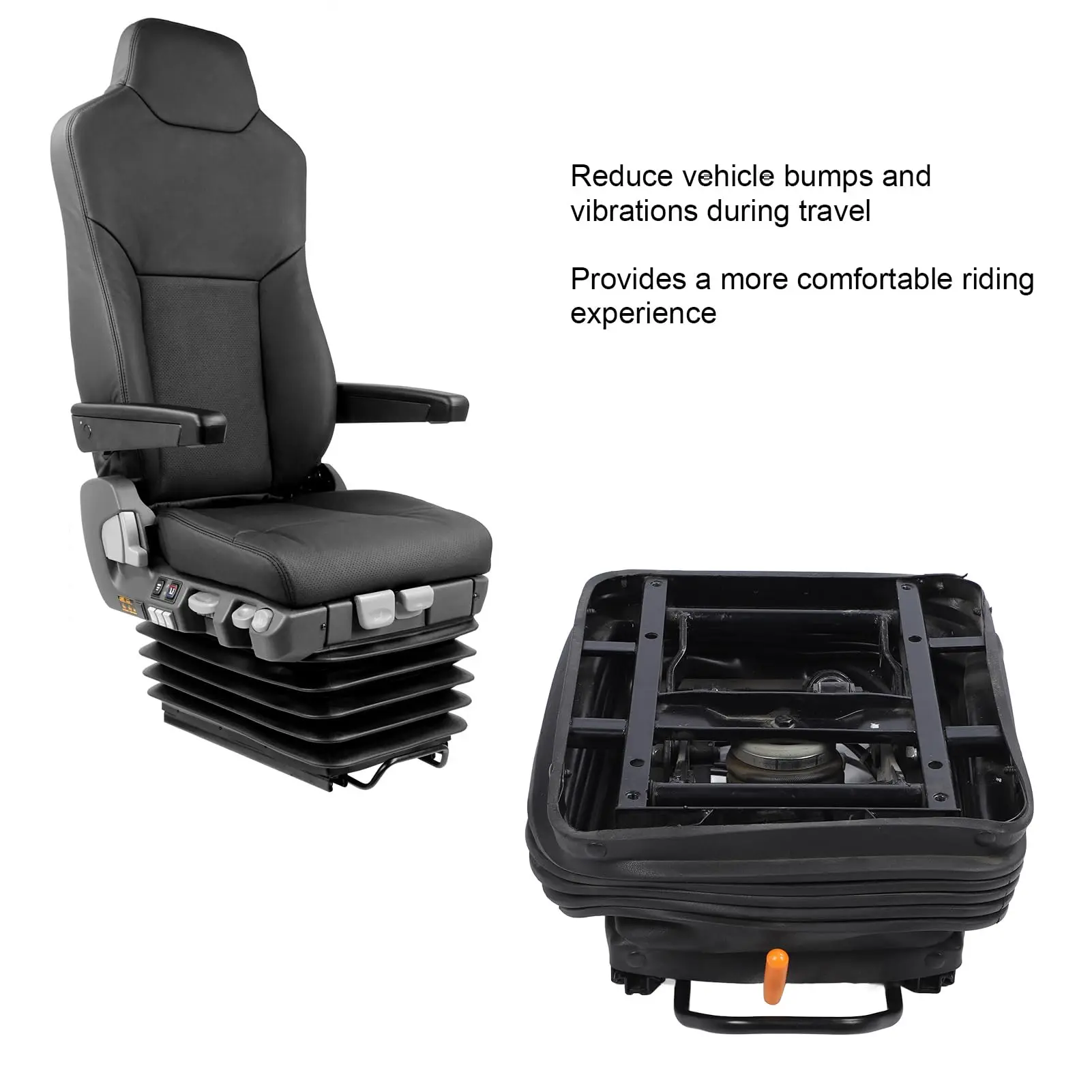 

Сверхмощное сиденье с кондиционером, амортизатор с пылезащитным чехлом, подходит для грузовых автомобилей и строительных машин.