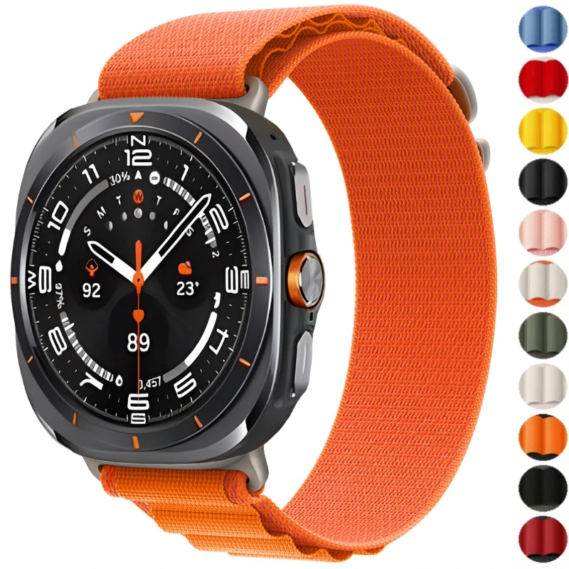 Correa Alpine Loop para Samsung Galaxy Watch 7 Ultra, pulsera deportiva de nailon de 47mm, accesorios para Samsung Galaxy Ultra