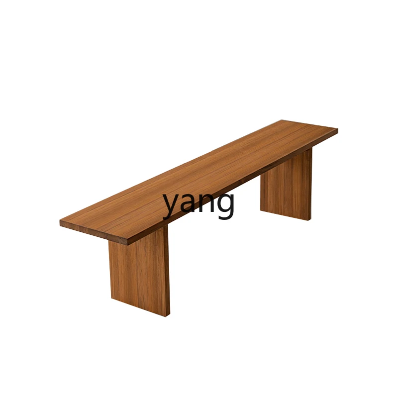 

LMM Solid Wood Home Dining Table Bench Modern Simple Stool Small Apartment Bed End Stool