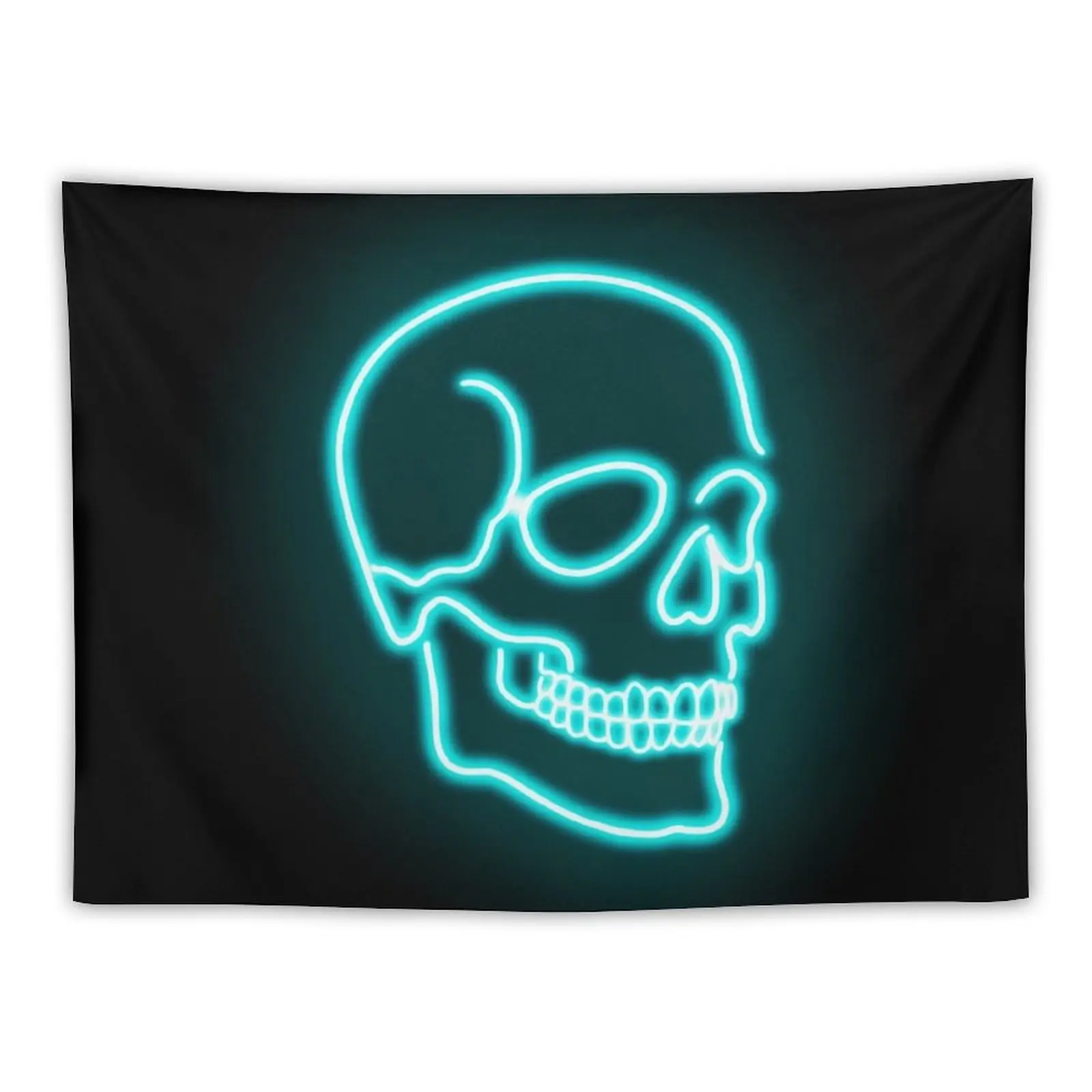 

Blue Skull Neon Sign Tapestry Decoration For Bedroom Decorations For Room