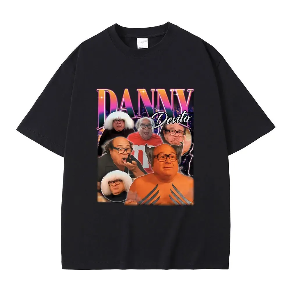 Engraçado danny devito gráfico camiseta das mulheres dos homens hip hop vintage camisetas masculino oversized meme estranho manga curta casual algodão t