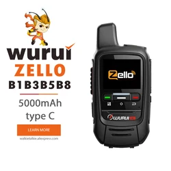 Zello poc-mini walkie-talkie, radio 4G, comunicador, teléfono de largo alcance, portátil, profesional, 100km, radio policial, android, woki toki