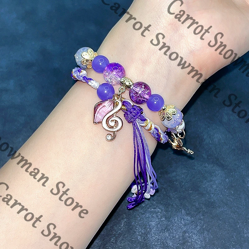 أنيمي هونكاي: ستار السكك الحديدية Mydei Tribios Castorice الأصلي سوار الإسورة الحلي ملحق تأثيري الكرتون الطبيعة الحجر هدية