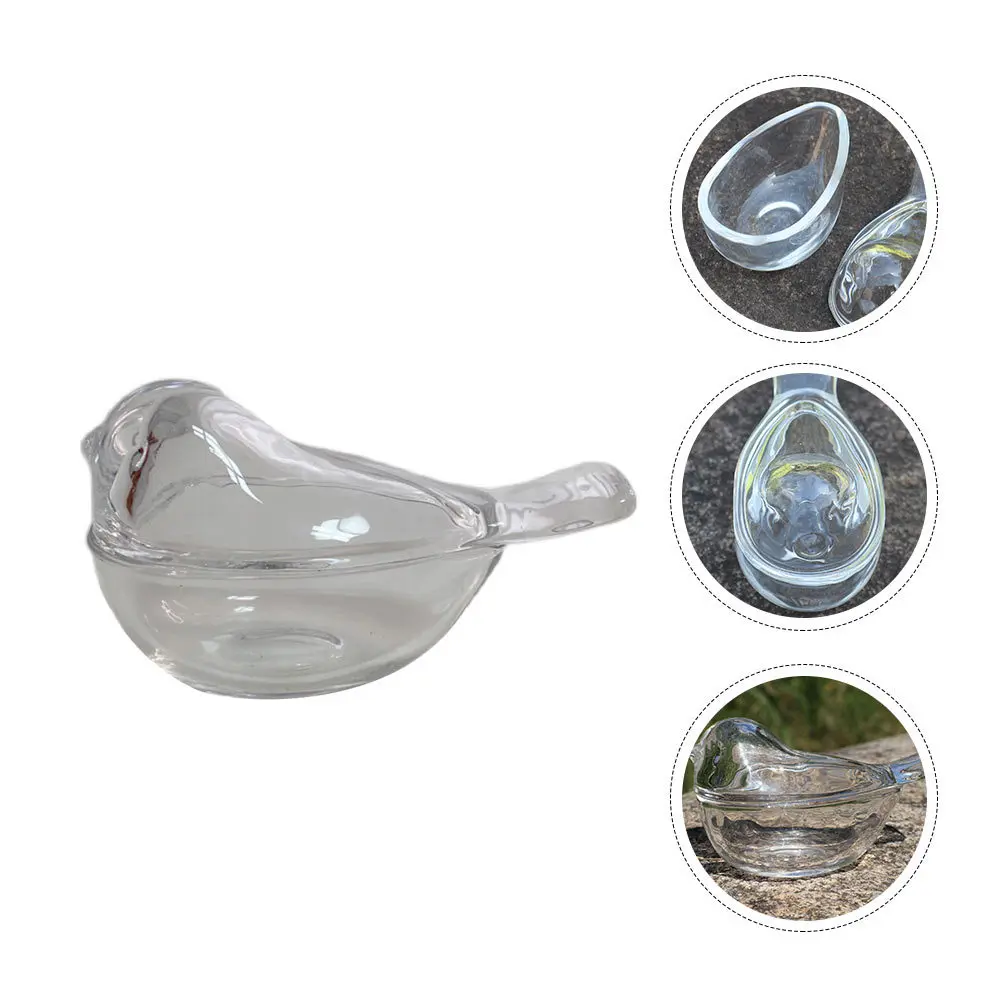 

1Pcs Glass Bird Toothpick Box Transparent Creative Storage Container Mini Jewelry Candy Holder Multipurpose Desktop Decoration