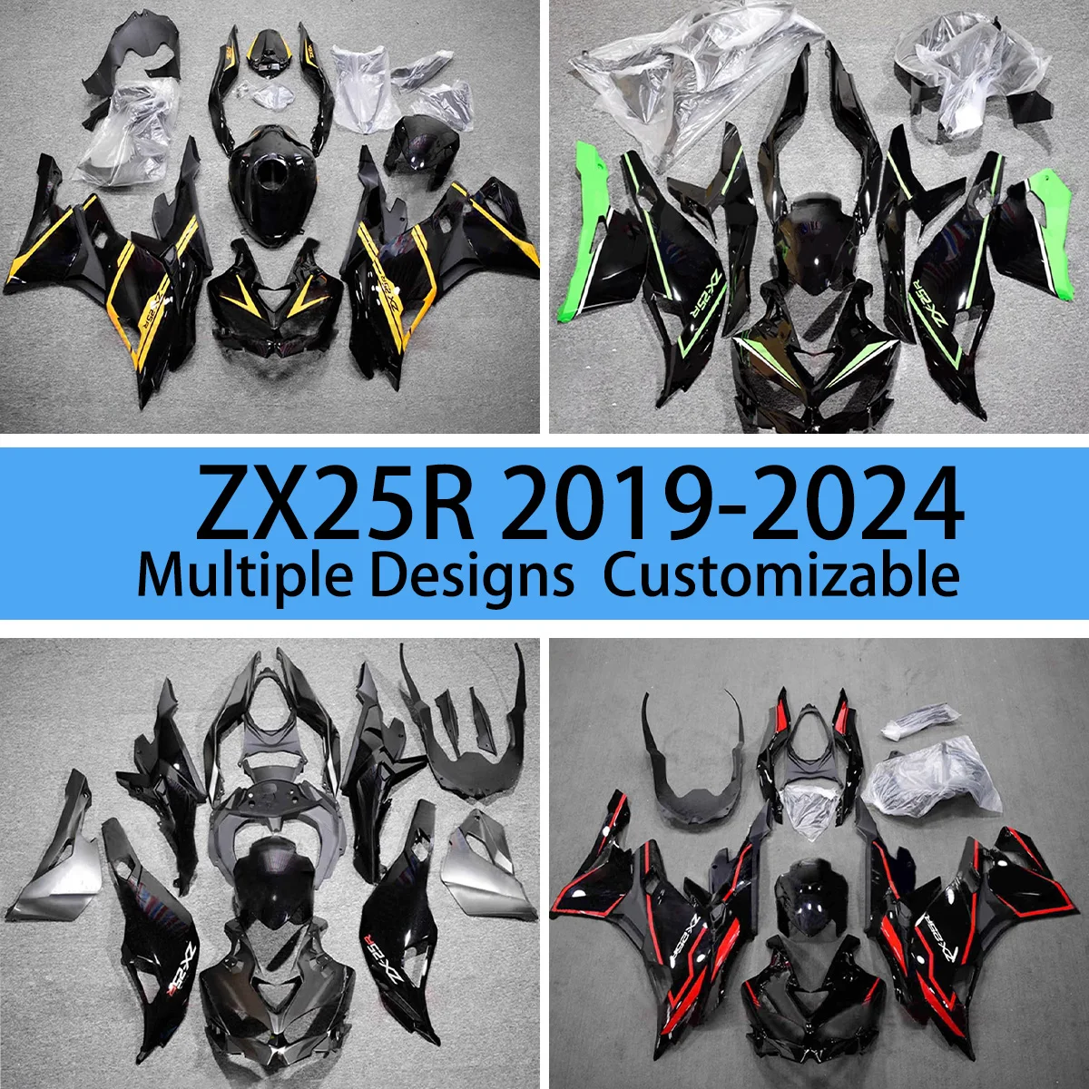 

For KAWASAKI ZX25R 2019 2020 2021 2022 2023 2024 Cover Fairings ZX 25R 19-24 Motorcycle Fairing Set Bodywork Cowl Kit