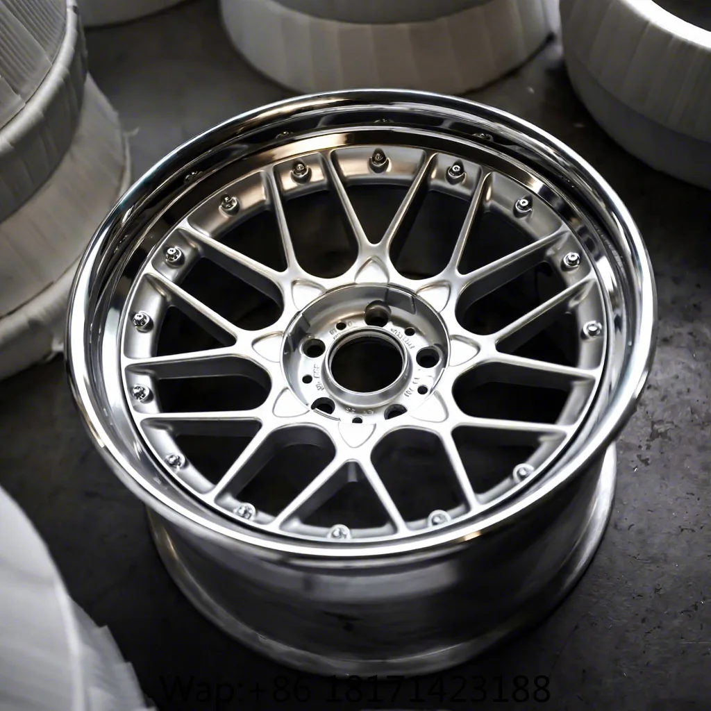 【Hot】ROC Factory Custom 3 2 Piece Forged Wheels 16-24 Inch  5x112 5x120 Car Wheel RS2 Deep Lip 2 3 Piece Forged Wheels for BMW M