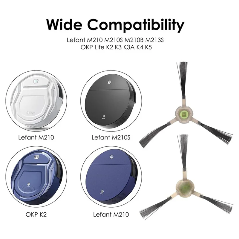 A02V-para Lefant M200 M201 M520M M571 T700 Robot repuestos de aspiradora cepillo lateral cepillo de filtro Hepa trapo