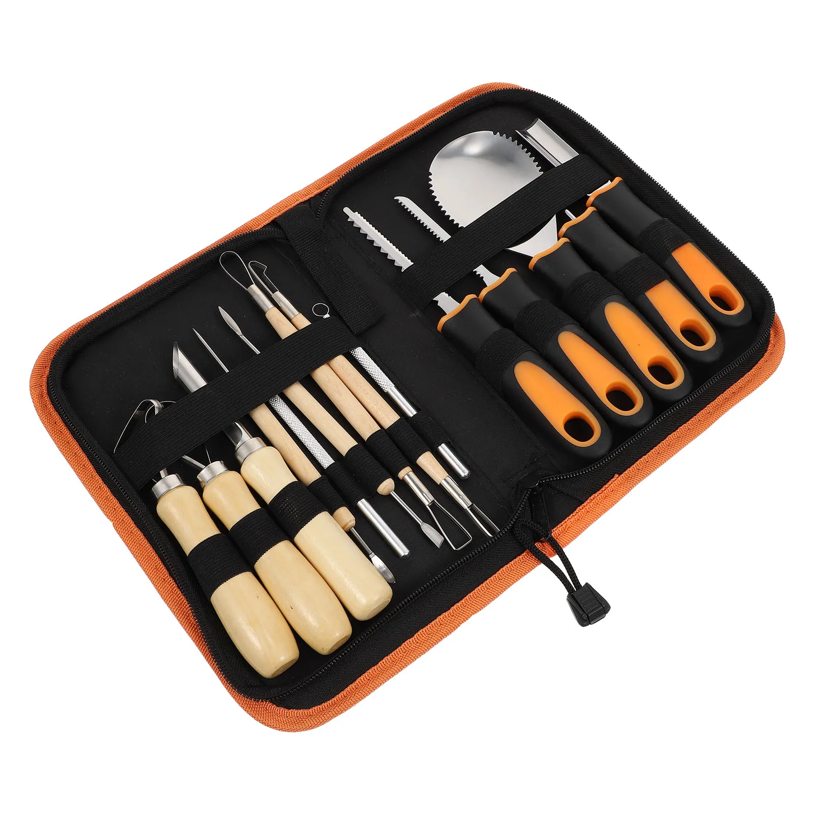 

Pumpkin Carving Knife Set Halloween Supplies Fruit Tool Kit for Adults Kids Practical Gift Idea DIY Project Kitchen Bar