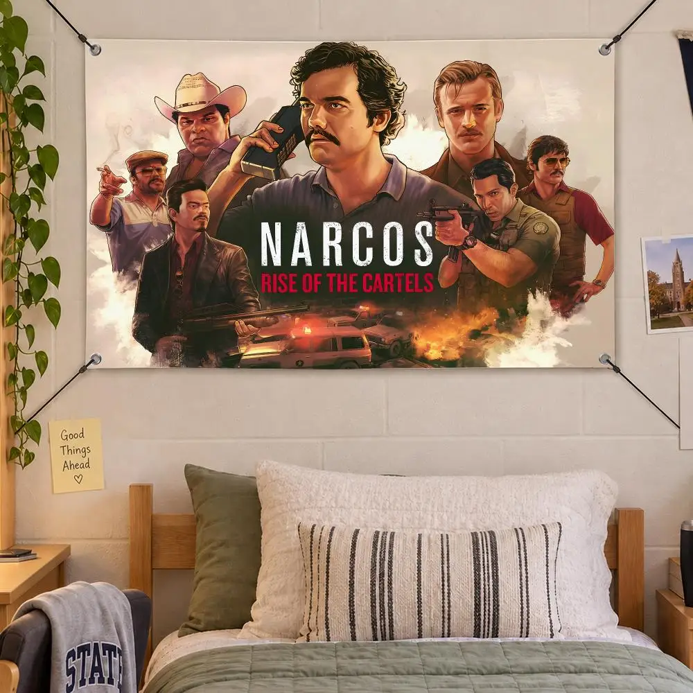 Artist Modern Pablo Escobar Flags Decorative Flag Banner Indoor Bedroom Dorm Gaming Room Wall Party Club Decor Fan Gift