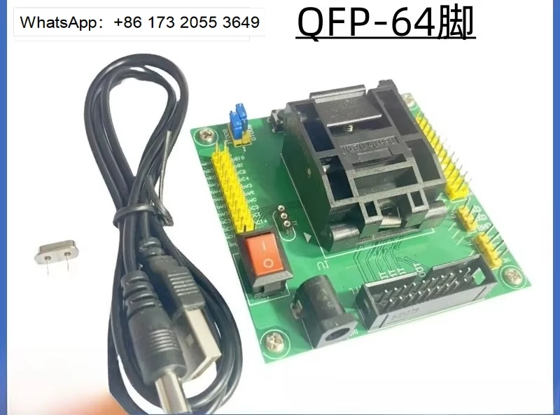 High Quality STM32 LQFP64 Test Burn In Socket Programmer with 3 Download Modes JTAG SWD UART made in China