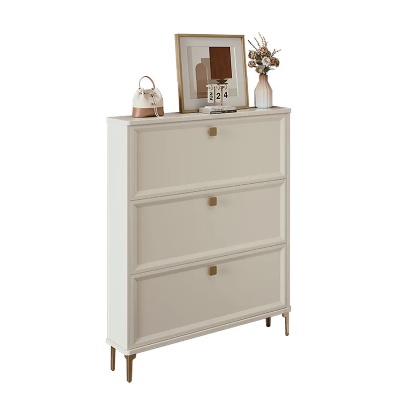 

Extremely narrow shoe cabinet, narrow at the door of the home, ultra-thin tipping bucket entrance cabinet integrated