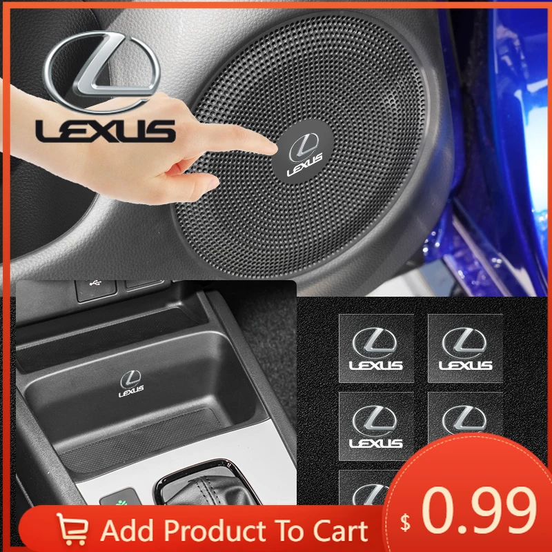 

Interior Stickers Car Emblem Logo Decorative Stickers Badge Decal Interior Styling For Lexus F-SPORT ES RX NX LS UX LM LX GX LC