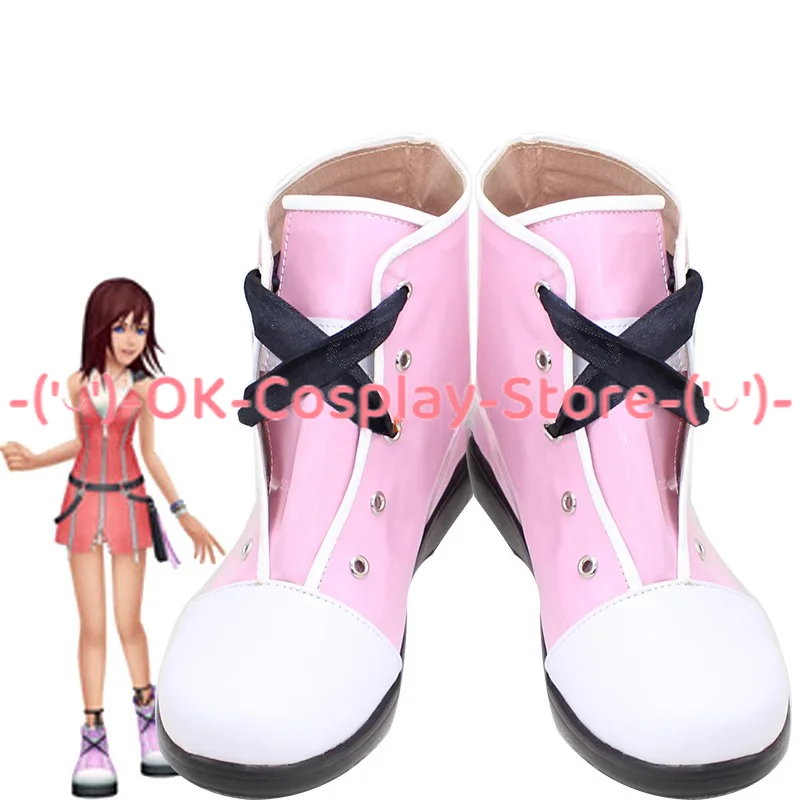 

Game KH Kairi Cosplay Shoes PU Leather Shoes Halloween Carnival Boots Cosplay Prop Custom Made