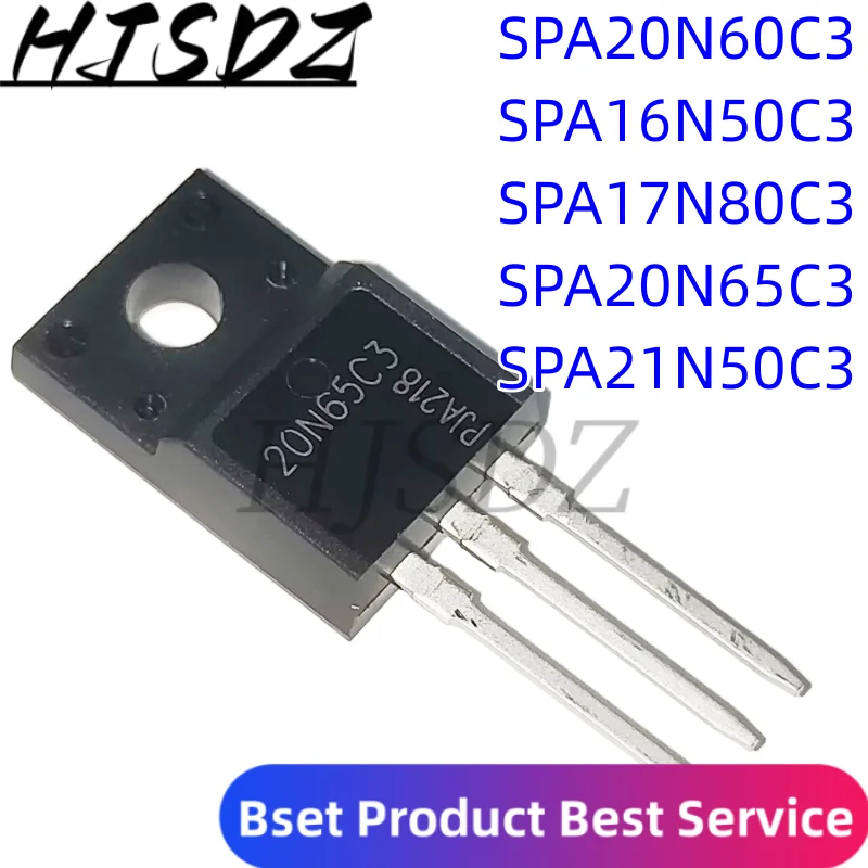 5pcs 20N65C3 SPA20N60C3 TO-220F 20N60C3 SPA20N60 SPA16N50C3 16N50C3 SPA17N80C3 17N80C3 SPA20N65C3 SPA21N50C3 21N50C3