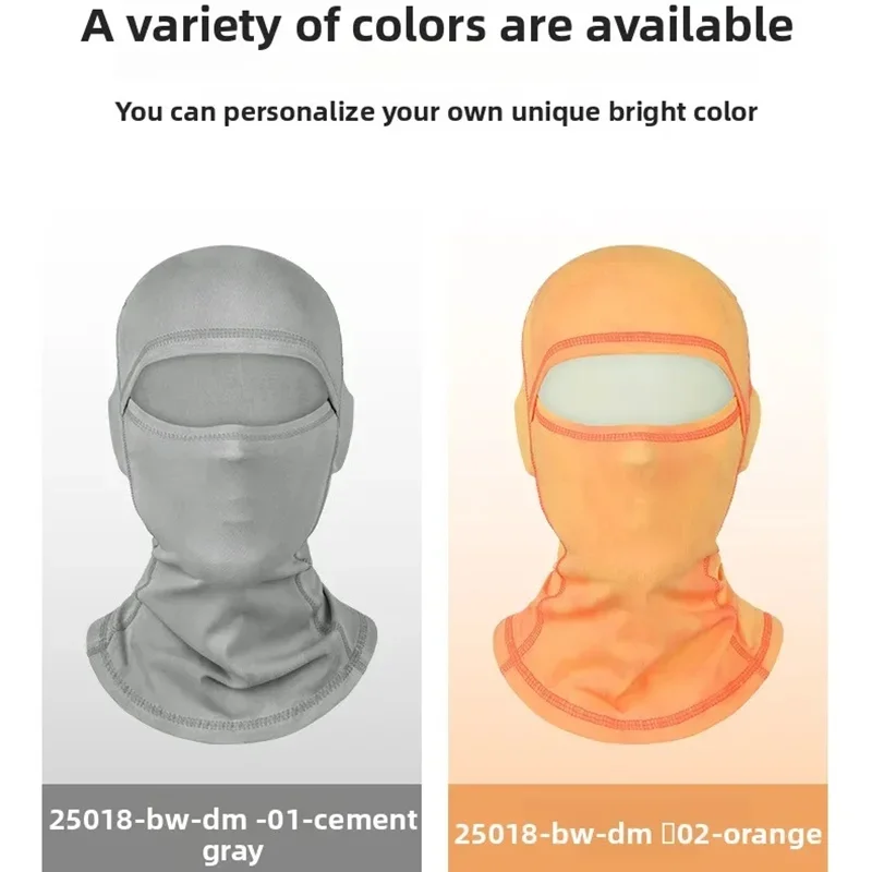 Unisex Heat Reactive Balaclava Temperature Sensitive Color Changing Face Mask Outdoor Cycling Motorcycle Ski Uv Protection Scarf